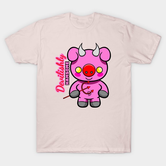 Devilishly Hamsome T-Shirt by RD Doodles